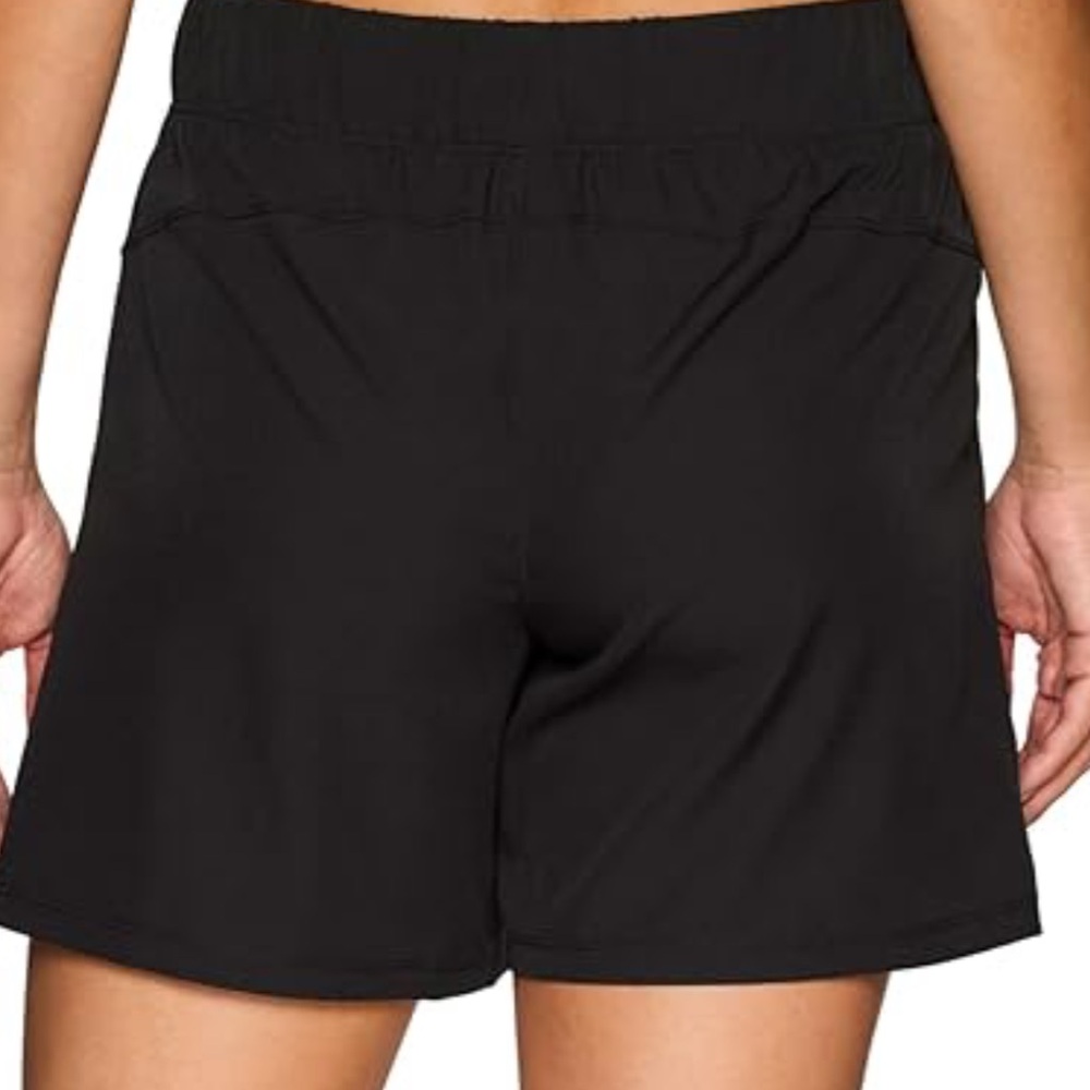 RBX Black Athletic Shorts with Elastic Waistband - Picture 2 of 11
